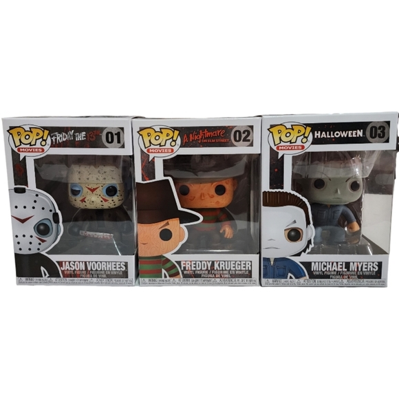 Funko Pop! Vinyl Horror Movie Freddy Krueger, Jason Voorhees, Michael My… - Picture 1 of 4